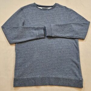 Ninth Hall Fundamentals Crewneck Sweatshirt Men's L Gray Thumb Loops Pullover